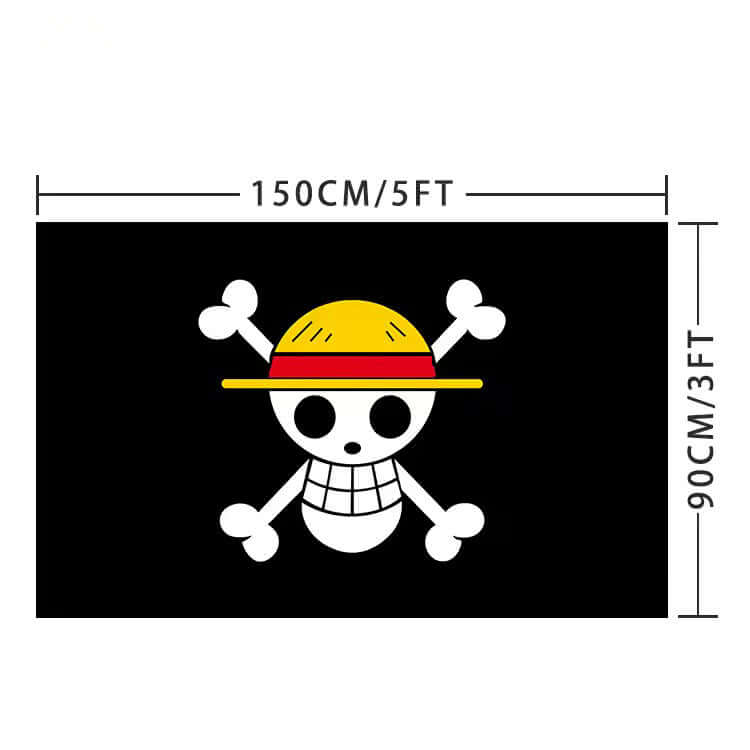 One Piece Straw Hats Pirate Sunny Jolly Roger Flag 150cm x 90cm