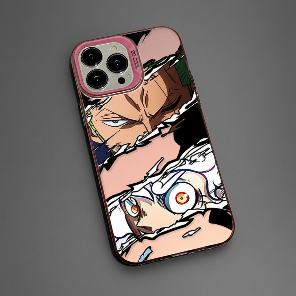 One Piece Monkey D Luffy Roronoa Zoro Hard IMD iPhone Case