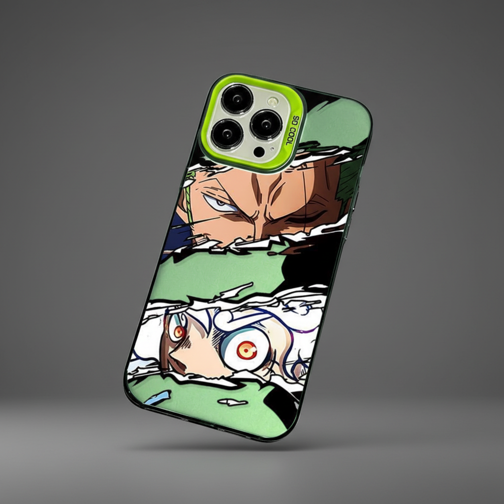One Piece Monkey D Luffy Roronoa Zoro Hard IMD iPhone Case